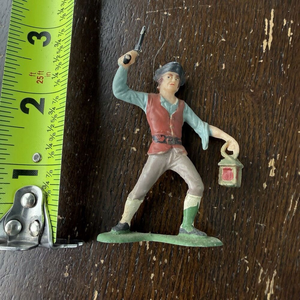 Vintage Louis Marx Pirates Hand Painted 2.5” 1960s Swashbuckler Sailor Captain - Picture 2 of 11